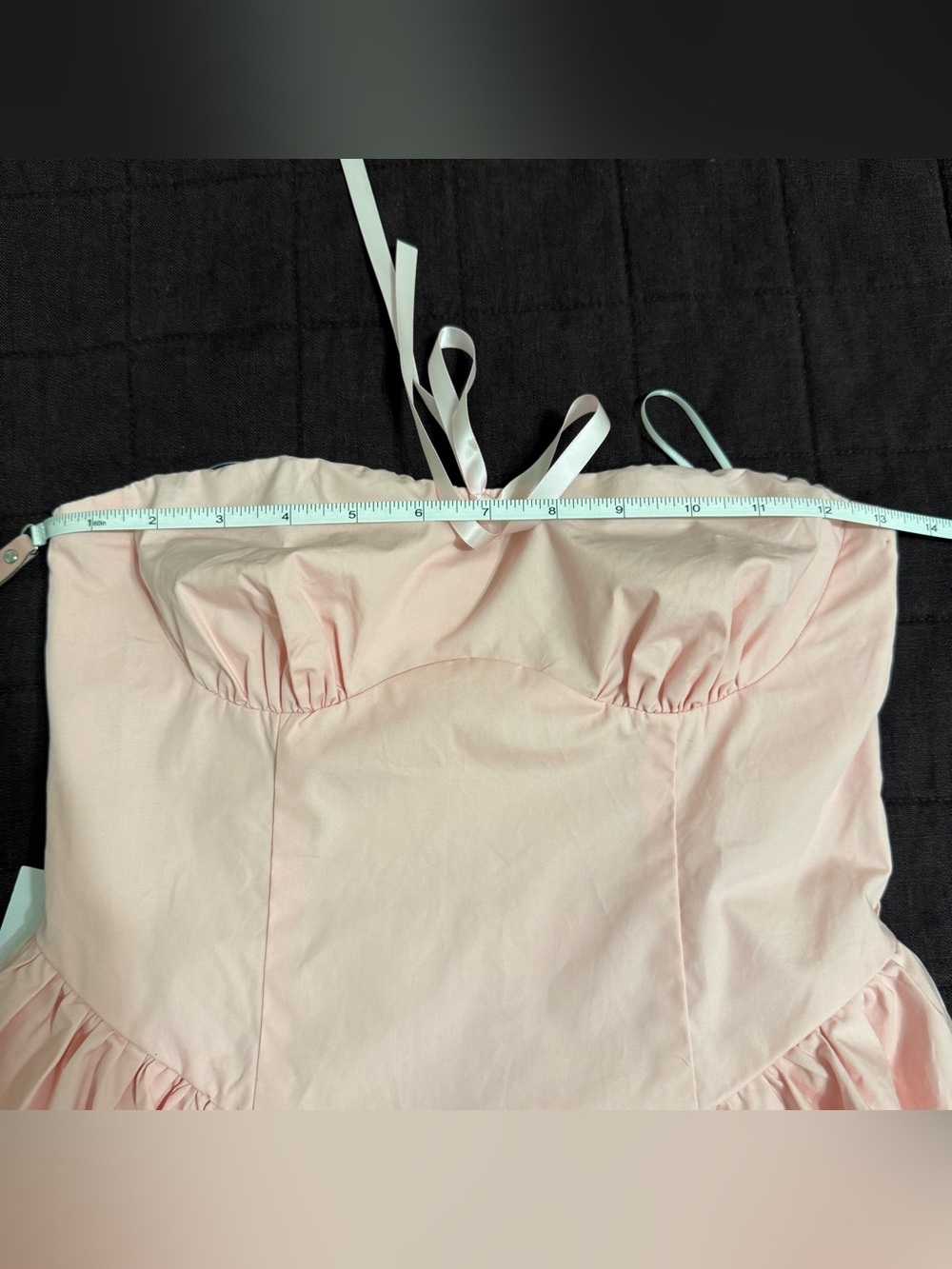 Princess Polly| Pink Bubble Hem Strapless Mini Dress Birthday Party Size 4 - Picture 6 of 10